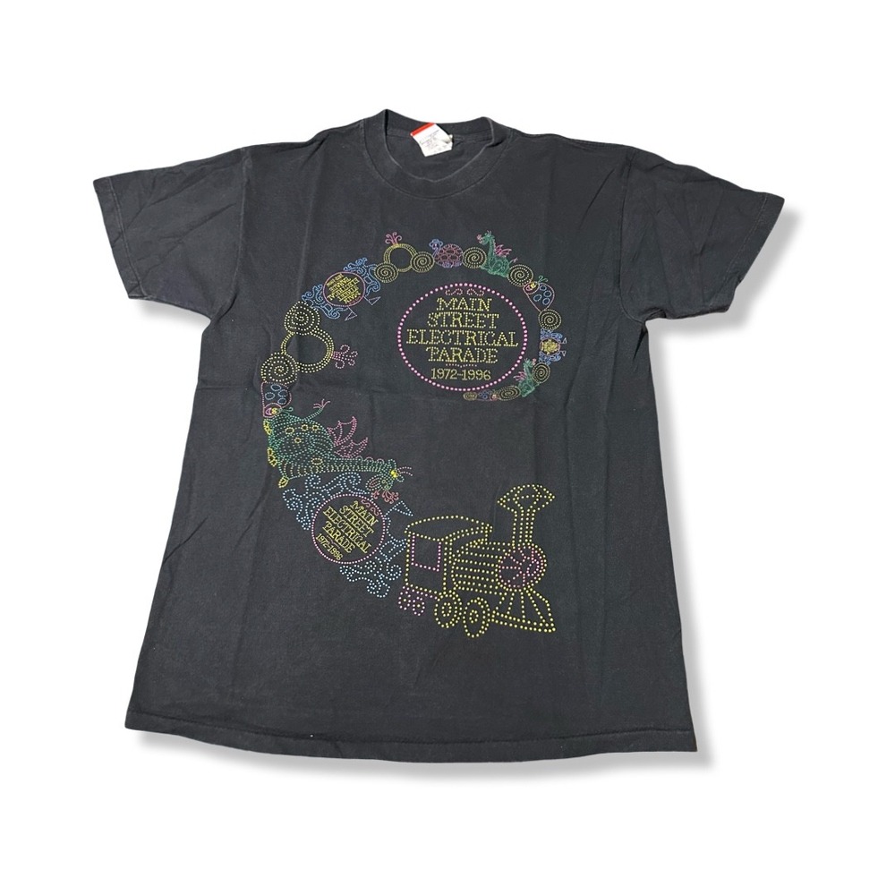Mickey Inc Main Street Electrical Parade Mens M Black Excellent Vintage Disney